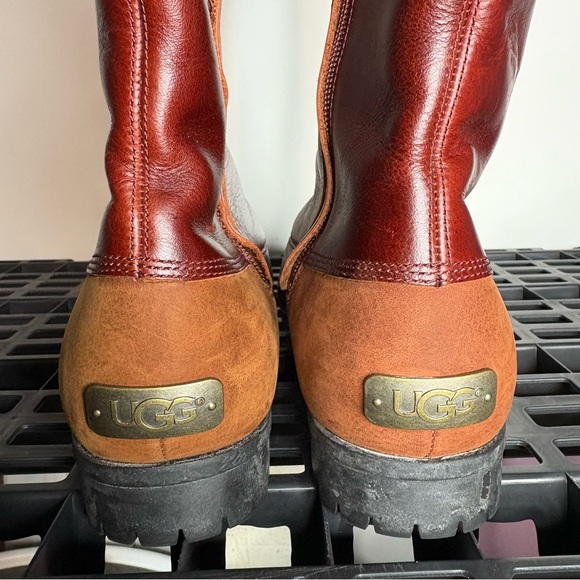 UGG Barolo Women's Brown Leather Women's Riding Boots - Picture 7 of 7